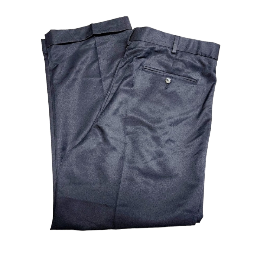 Croft & Barrow Navy Dress Pants 38x29 - NWT - 100% Polyester - NO IRON - Pleated